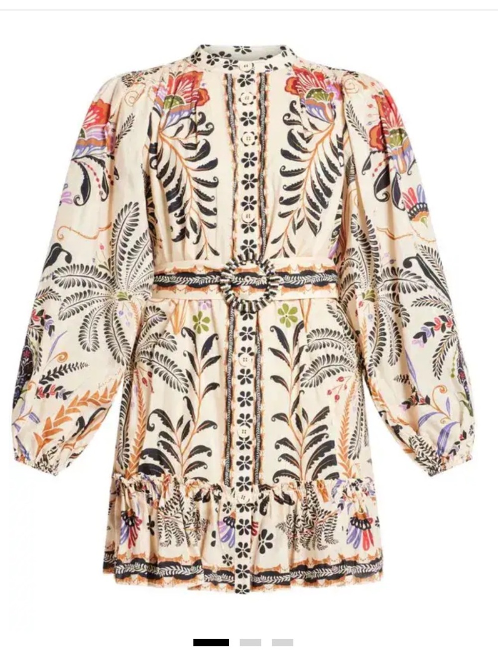 NWT Farm rio size S classic nature sand mini dress